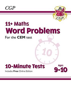 portada New 11+ cem 10-Minute Tests: Maths Word Problems - Ages 9-10 (en Inglés)