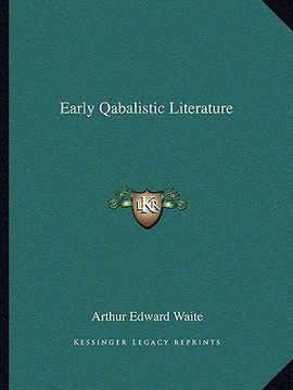 portada early qabalistic literature (in English)