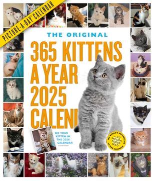 portada 365 Kittens-A-Year Picture-A-Day Wall Calendar 2025 (en Inglés)