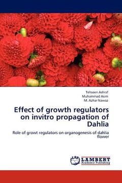 portada effect of growth regulators on invitro propagation of dahlia (en Inglés)