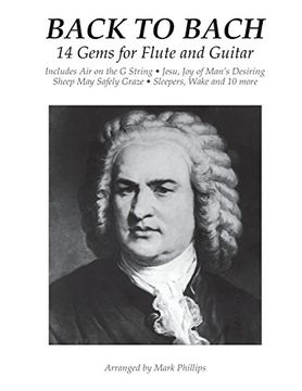 portada Back to Bach: 14 Gems for Flute and Guitar (en Inglés)