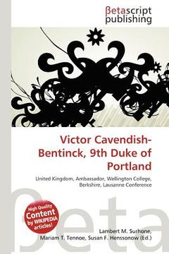 portada victor cavendish-bentinck, 9th duke of portland (en Inglés)