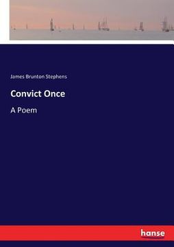 portada Convict Once: A Poem (en Inglés)