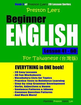 portada Preston Lee's Beginner English Lesson 41 - 60 For Taiwanese Speakers (en Inglés)