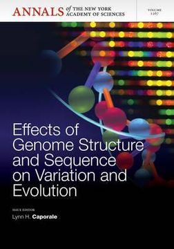 portada effects of genome structure & sequence on the generation of variation and evolution (en Inglés)