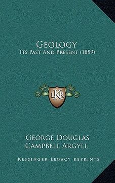 portada geology: its past and present (1859) (en Inglés)