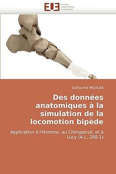 portada Des Donnes Anatomiques la Simulation de la Locomotion Bipde (in French)