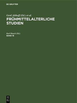 portada Frühmittelalterliche Studien. Band 16 (en Alemán)