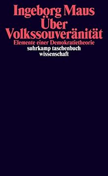 portada Über Volkssouveränität: Elemente Einer Demokratietheorie (Suhrkamp Taschenbuch Wissenschaft) (en Alemán)