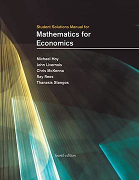 portada Student Solutions Manual for Mathematics for Economics, Fourth Edition 