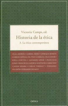 portada Historia de la Etica: La Etica Contemporaneos