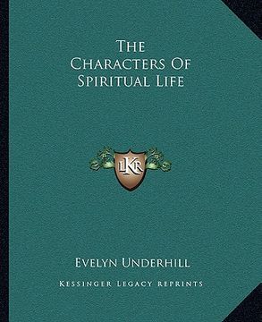 portada the characters of spiritual life (en Inglés)