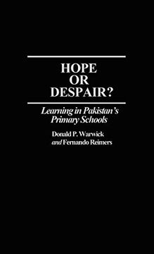 portada Hope or Despair? Learning in Pakistan's Primary Schools (en Inglés)