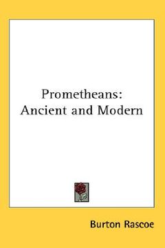 portada prometheans: ancient and modern (en Inglés)