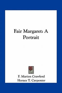 portada fair margaret: a portrait