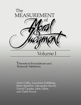 portada The Measurement of Moral Judgment (in English)