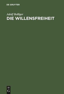 portada Die Willensfreiheit (en Alemán)