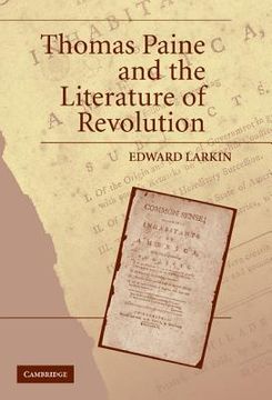 portada Thomas Paine and the Literature of Revolution (in English)
