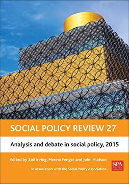 portada Social Policy Review 27: Analysis and Debate in Social Policy, 2015 (Social Policy Review)