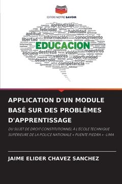 portada Application d'Un Module Basé Sur Des Problèmes d'Apprentissage (in French)