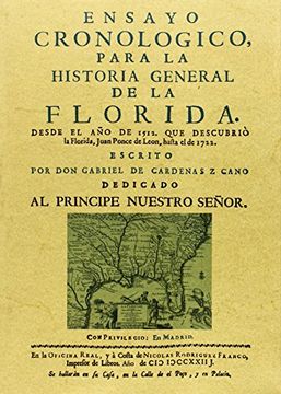 portada Ensayo cronológico para la historia general de la Florida.