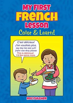 portada My First French Lesson: Color & Learn! (Dover Children's Bilingual Coloring Book) 