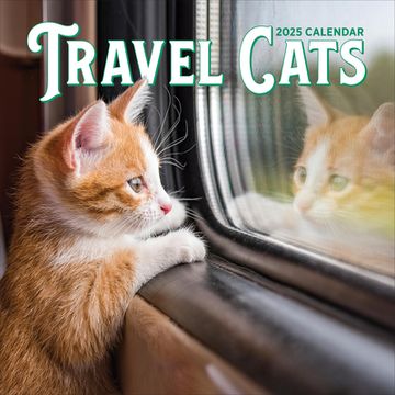 portada Travel Cats Wall Calendar 2025