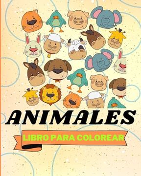 portada Libro Para Colorear con Animales: 25 Animales Increíblemente Lindos y Adorables (in Spanish)