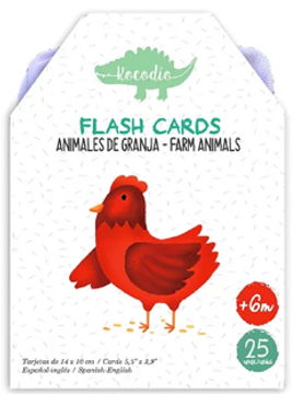 portada Flash Card Animales de Granja (in Español-Inglés)