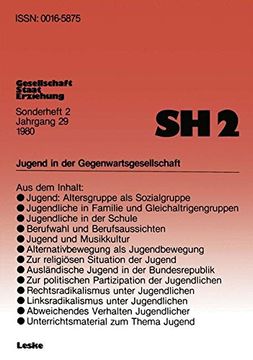 portada Jugend in der Gegenwartsgesellschaft (German Edition) (Gegenwartskunde - Sonderheft)