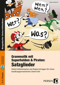 portada Grammatik mit Superhelden & Piraten: Satzglieder (in German)