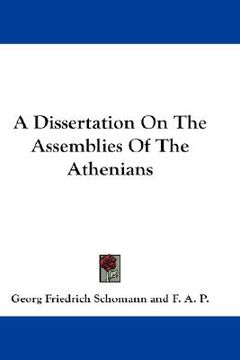 portada a dissertation on the assemblies of the athenians (en Inglés)