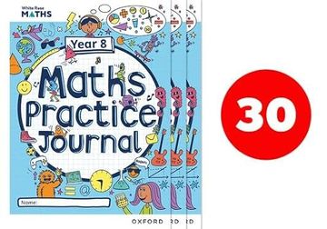 portada White Rose Maths Practice Journals Year 8 Workbooks: Pack of 30