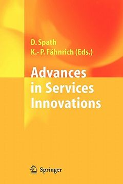 portada advances in services innovations (en Inglés)