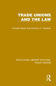 portada Trade Unions and the law (Routledge Library Editions: Trade Unions) (en Inglés)