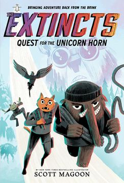 portada The Extincts: Quest for the Unicorn Horn (The Extincts #1) (en Inglés)