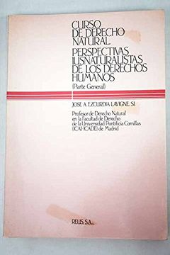 portada Curso de Derecho Natural Perspectivas Iusnaturalistas de los Dere Chos Humanos (in Spanish)