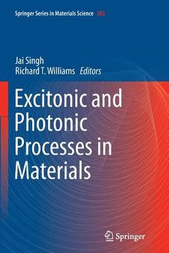 portada Excitonic and Photonic Processes in Materials (en Inglés)