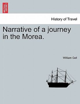 portada narrative of a journey in the morea.