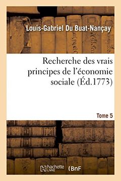 portada Recherche des vrais principes de l'économie sociale. 5 (Sciences sociales)