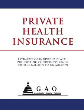portada Private Health Insurance: Estimates of Individuals with Pre-Existing Conditions Range from 36 Million to 122 Million (en Inglés)