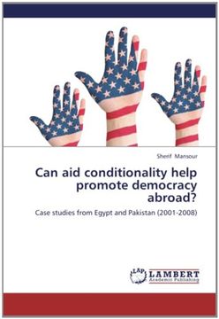 portada Can aid conditionality help promote democracy abroad?: Case studies from Egypt and Pakistan (2001-2008)