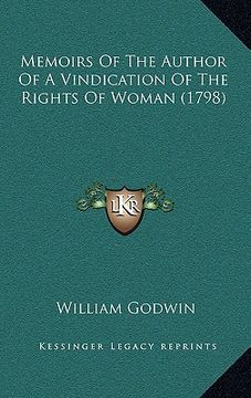 portada memoirs of the author of a vindication of the rights of woman (1798) (in English)