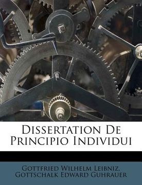 portada Dissertation de Principio Individui (en Alemán)