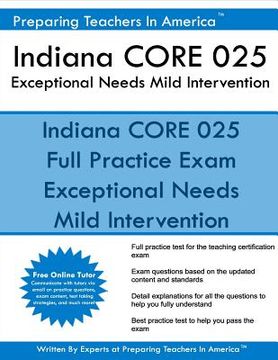 portada Indiana CORE 025 Exceptional Needs - Mild Intervention (in English)
