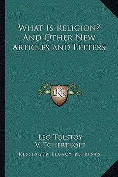 portada what is religion? and other new articles and letters