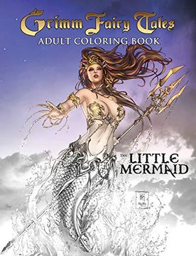 portada Grimm Fairy Tales Adult Coloring Book: The Little Mermaid (en Inglés)