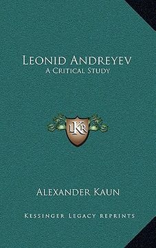 portada leonid andreyev: a critical study (en Inglés)