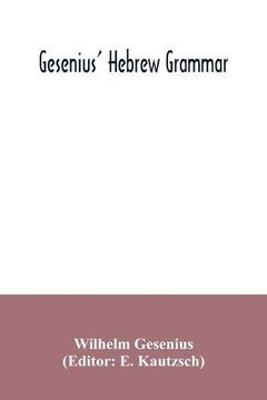 portada Gesenius' Hebrew Grammar (in English)