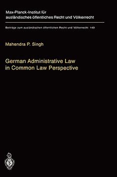 portada german administrative law in common law perspective (in English)